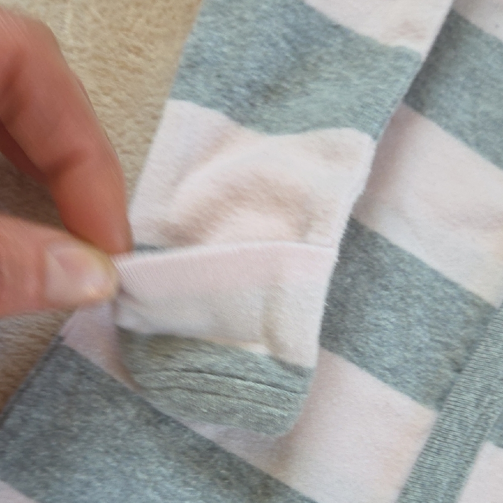 Burt's Bees Baby Organic Rugby Stripe Romper 0-3m - Picture 10 of 13